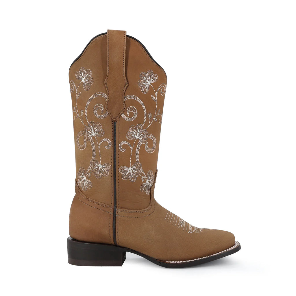 BOTA VAQUERA PARA DAMA DE PIEL MODELO CASTILLA