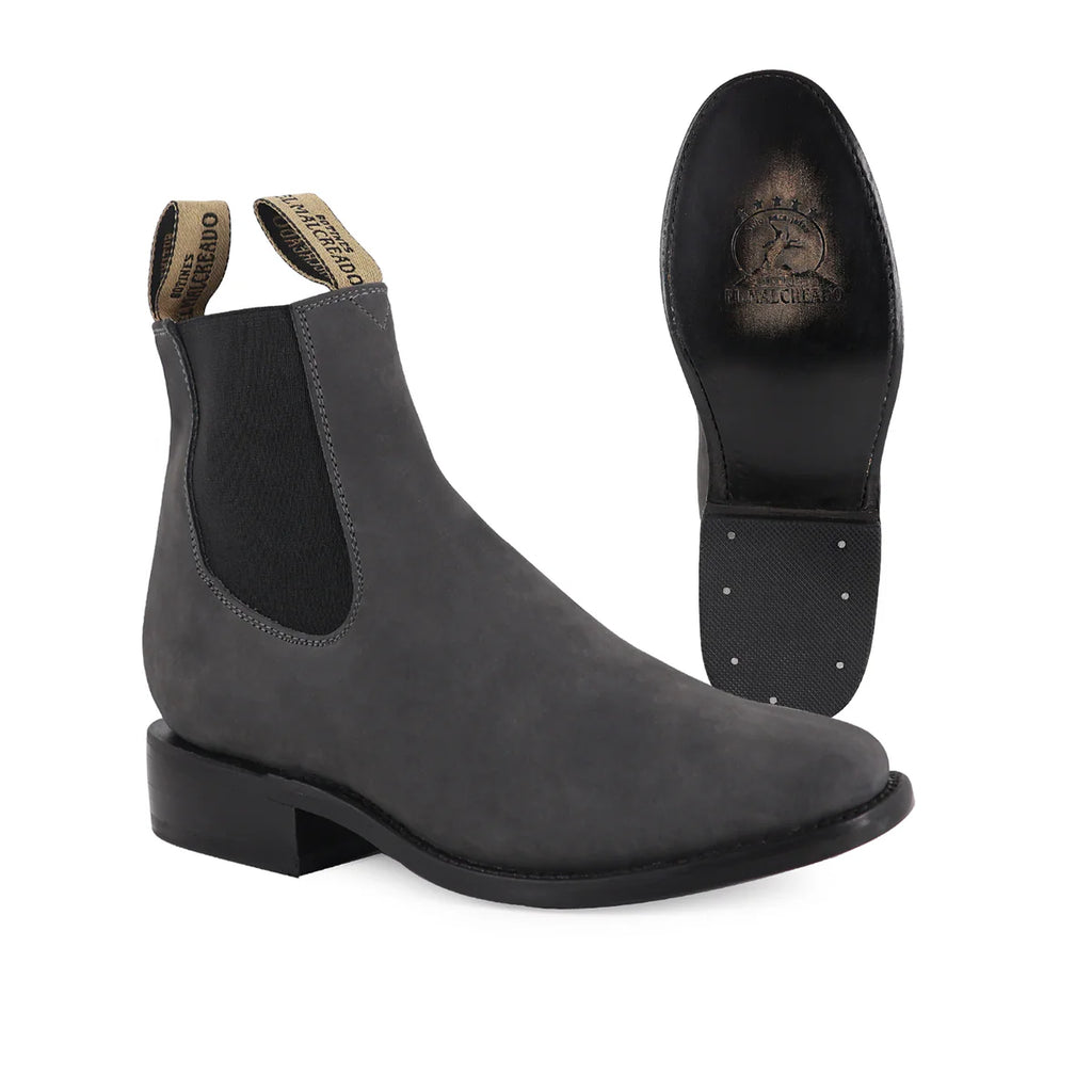 BOTÍN CHELSEA GRIS NOBUCK