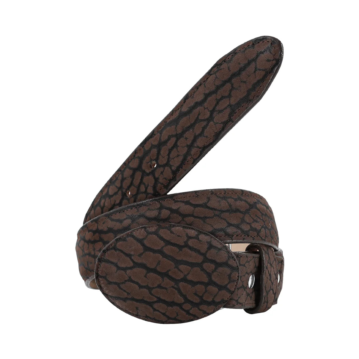 CINTURON VAQUERO PARA HOMBRE EN PIEL DE CUELLO DE TORO