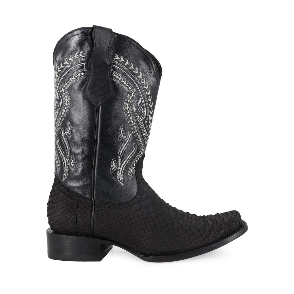 BOTA VAQUERA DUBÁI PITÓN NOBUCK NEGRO