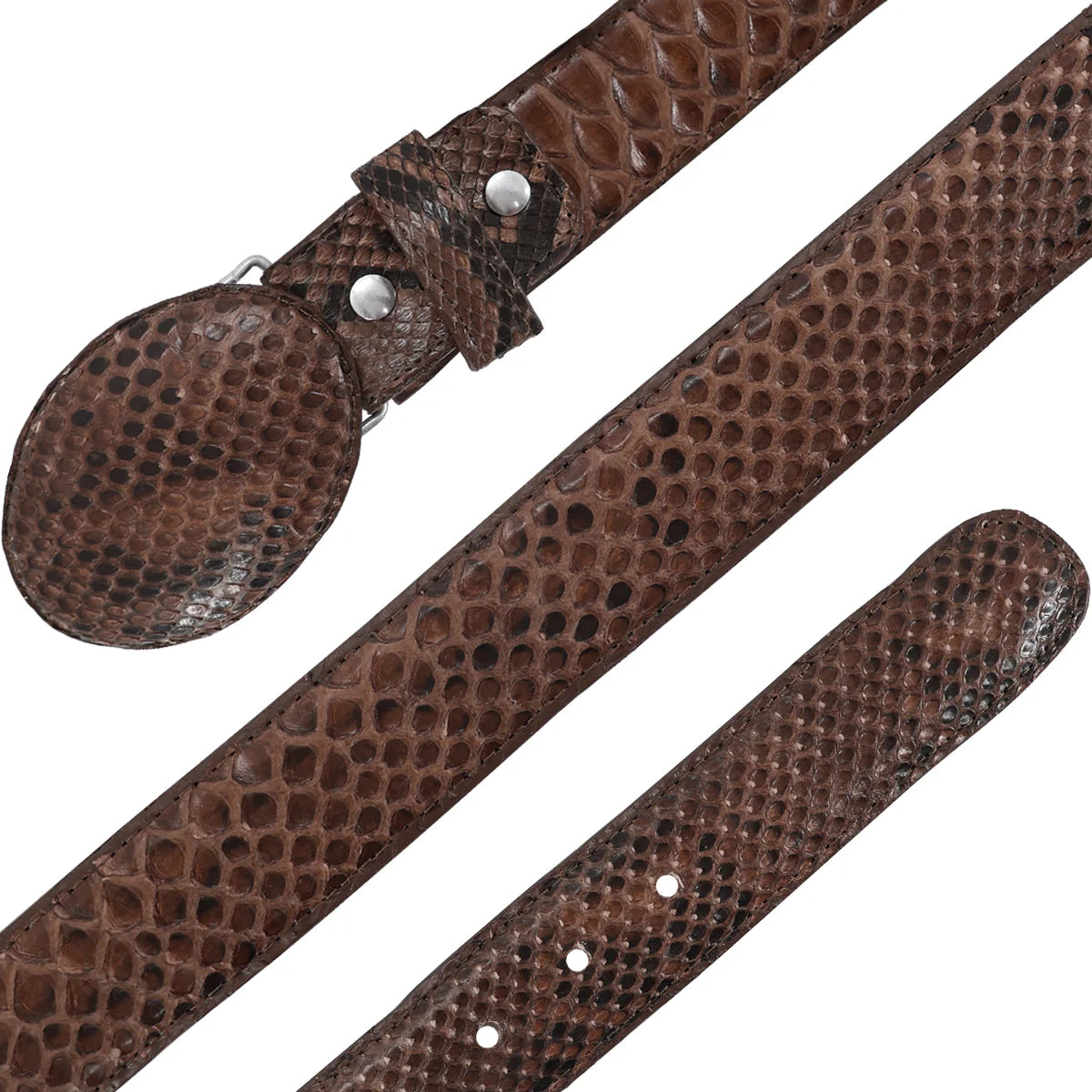 CINTURON VAQUERO PARA HOMBRE EN PIEL DE PITON