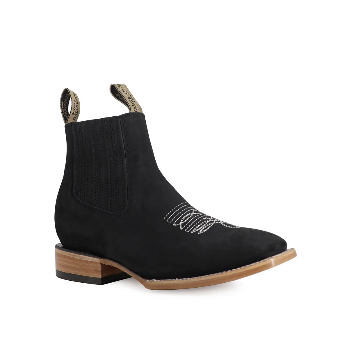 BOTÍN BULLDOG NOBUCK CON RINGLE NEGRO