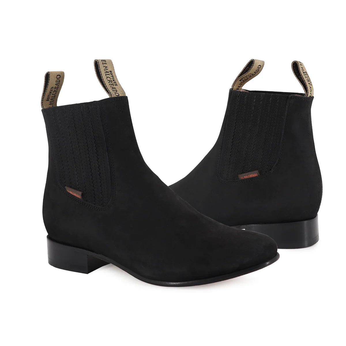 BOTÍN CHARRO NEGRO NOBUCK