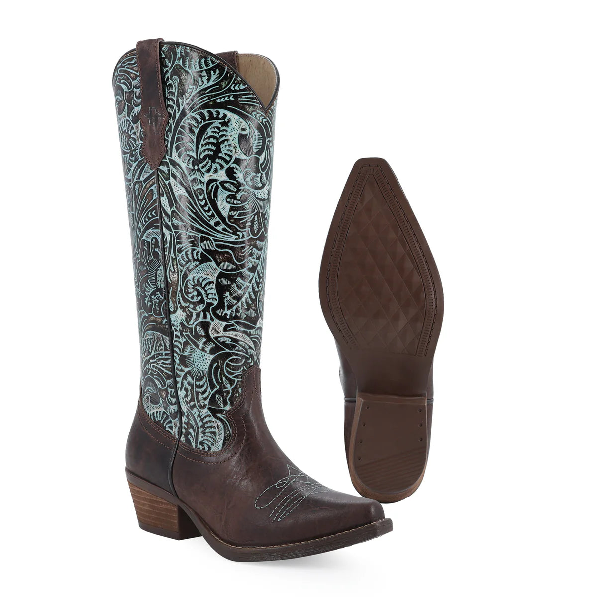 BOTA VAQUERA PARA DAMA DE PIEL MODELO PARTY