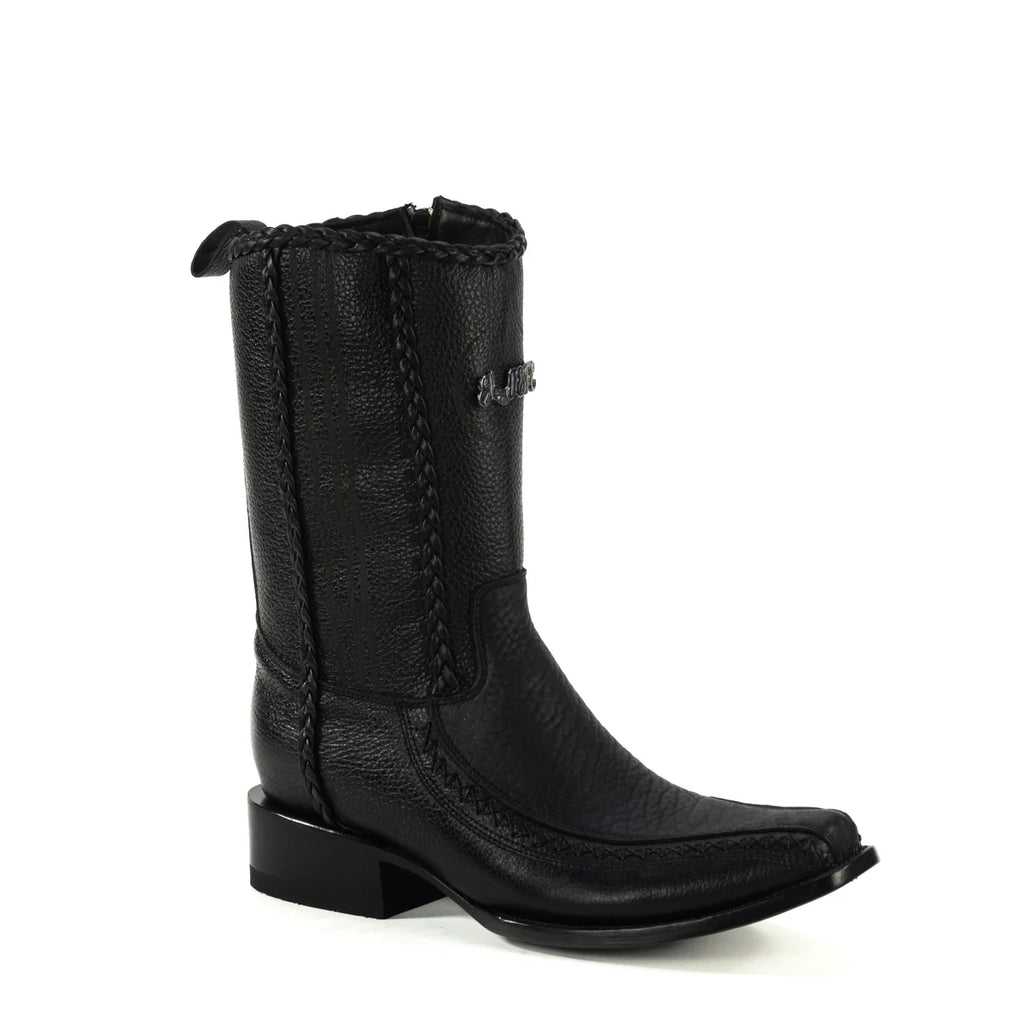 BOTIN JEFE EN PIEL DE CUELLO DE TORO