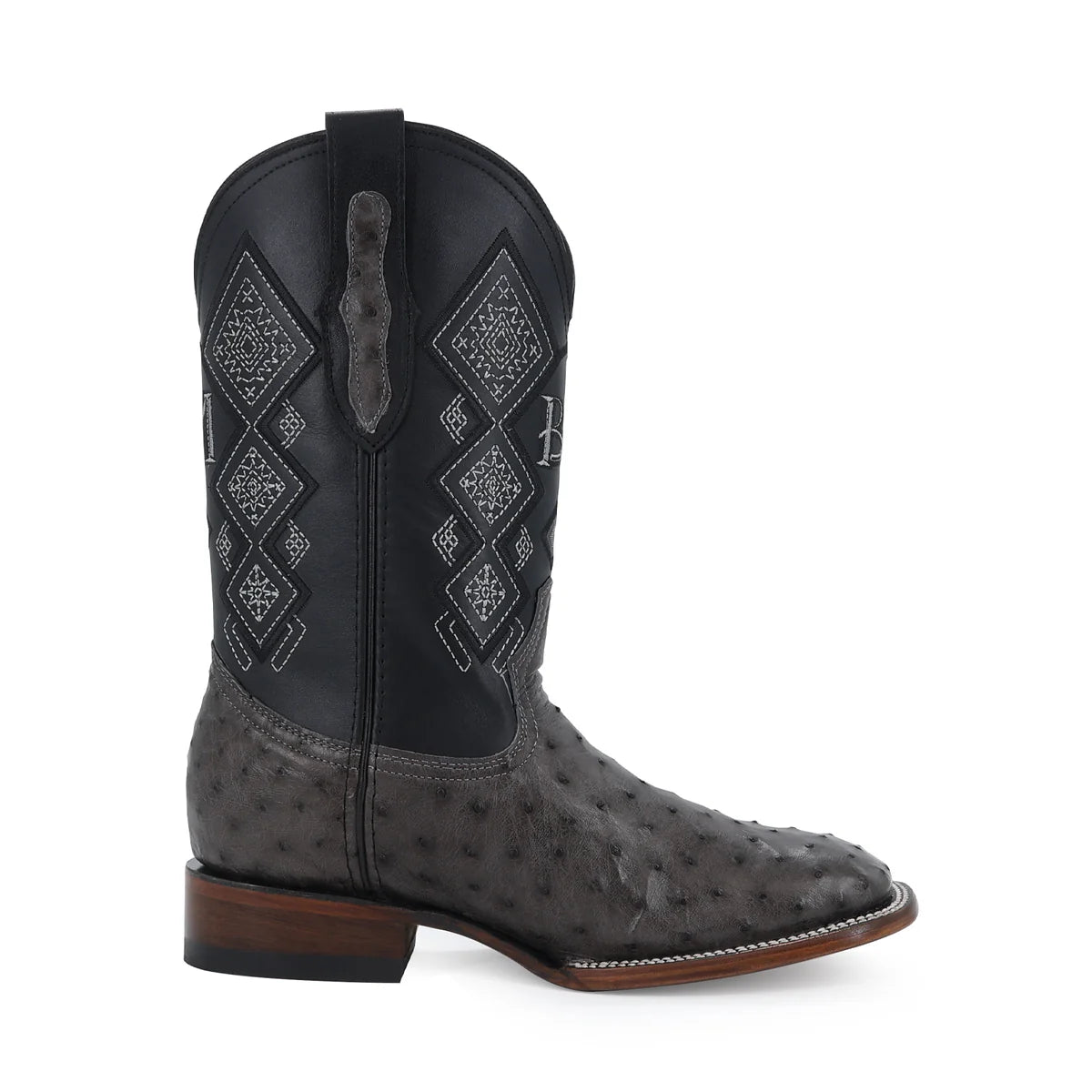 BOTA VAQUERA BULLDOG AVESTRUZ GRIS