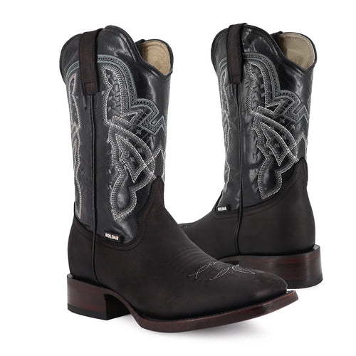 BOTA VAQUERA BULLDOG CRAZY NEGRO