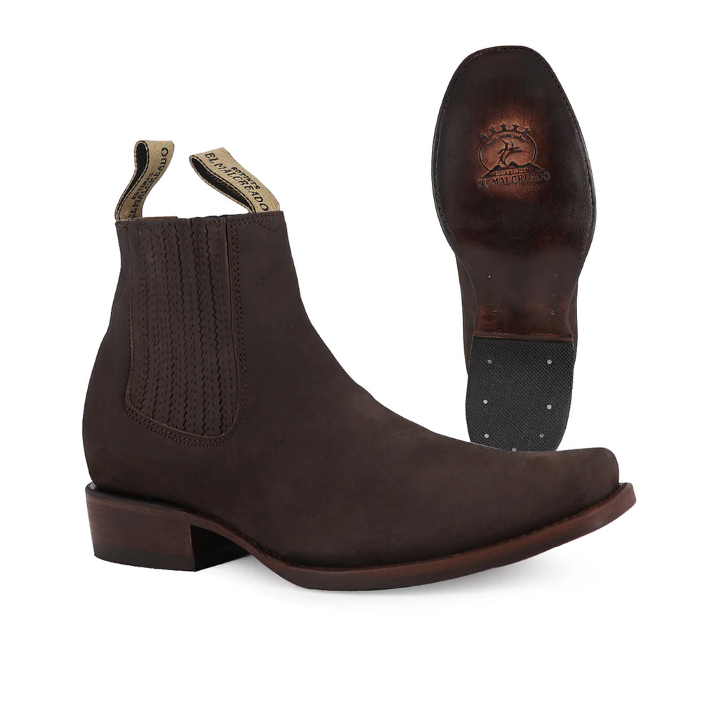 BOTÍN DUBAI NOBUCK CHOCO