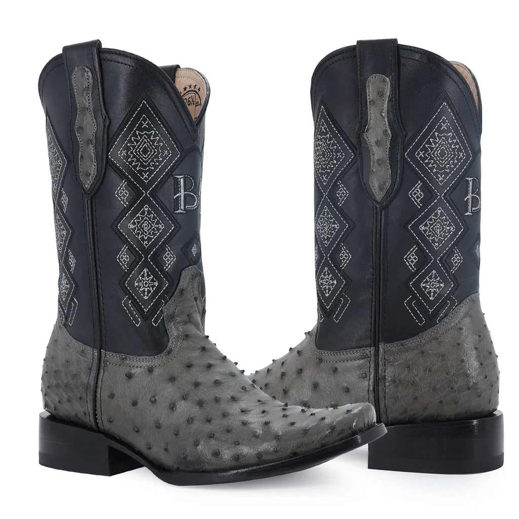 BOTA VAQUERA DUBAI AVESTRUZ GRIS