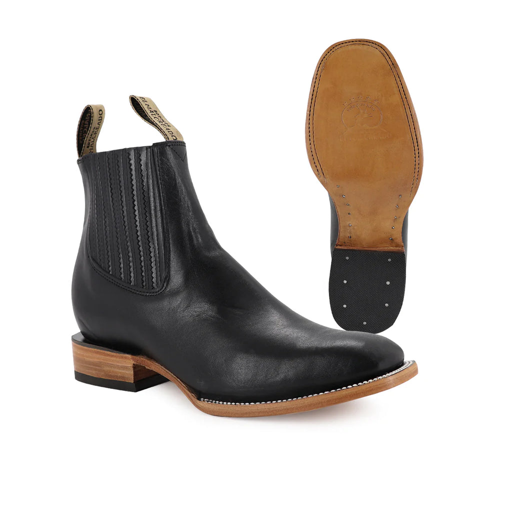 BOTÍN FRANCÉS NEGRO ATANADO