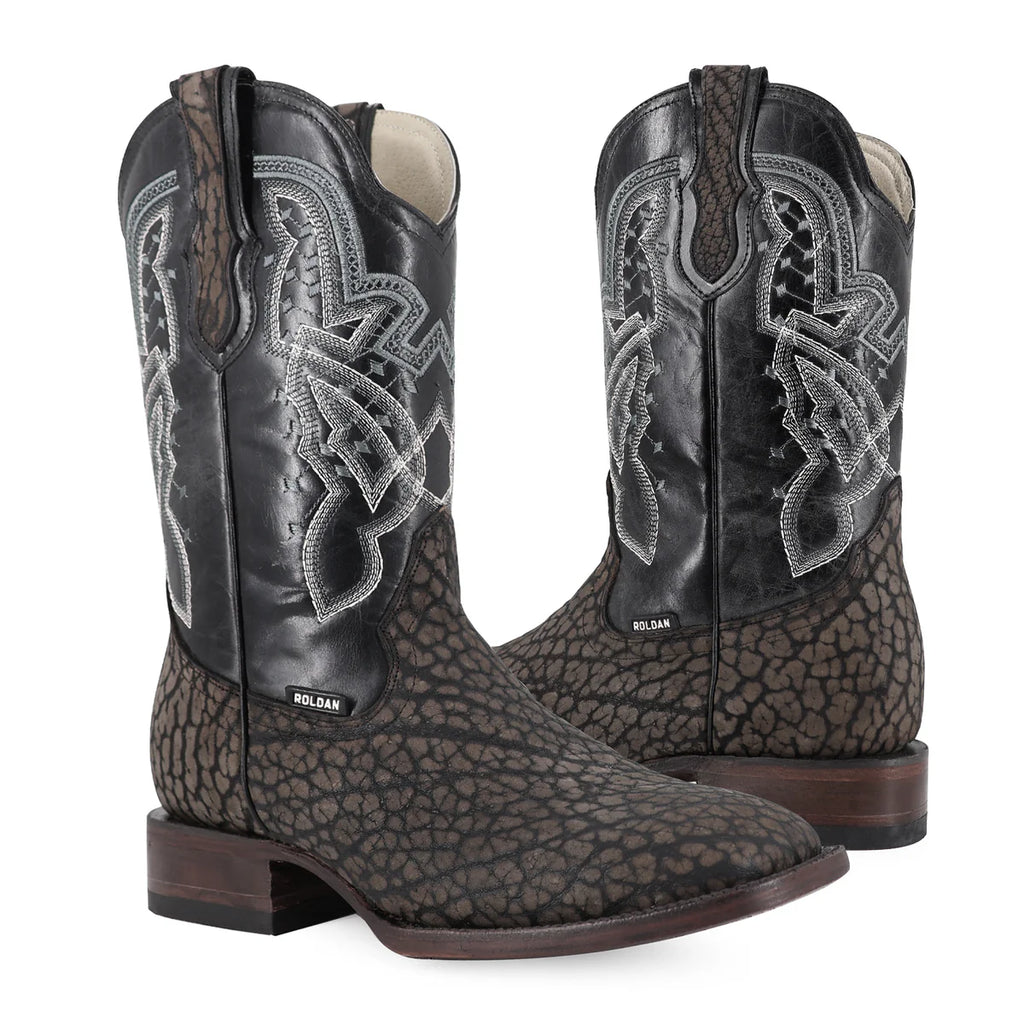 BOTA VAQUERA BULLDOG CUELLO DE TORO GRIS