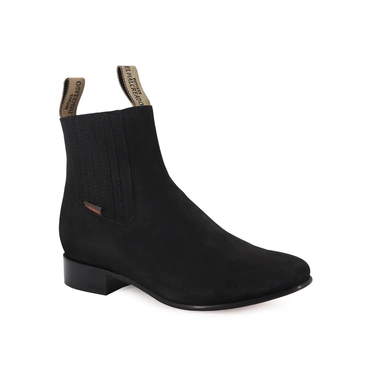 BOTÍN CHARRO NEGRO NOBUCK