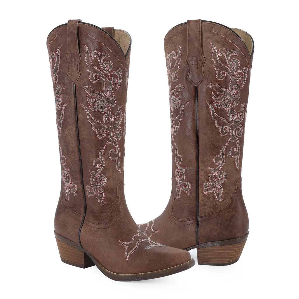 BOTA VAQUERA PARA DAMA DE PIEL MODELO DARLING