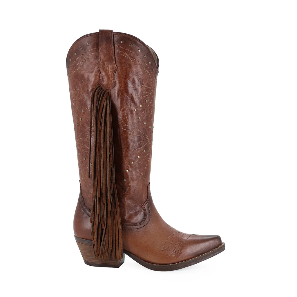 BOTA VAQUERA PARA DAMA DE PIEL MODELO FANCY