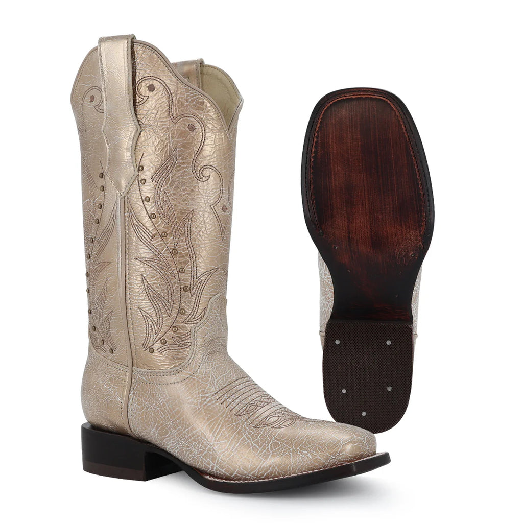 BOTA VAQUERA PARA DAMA DE PIEL MODELO CAYENA