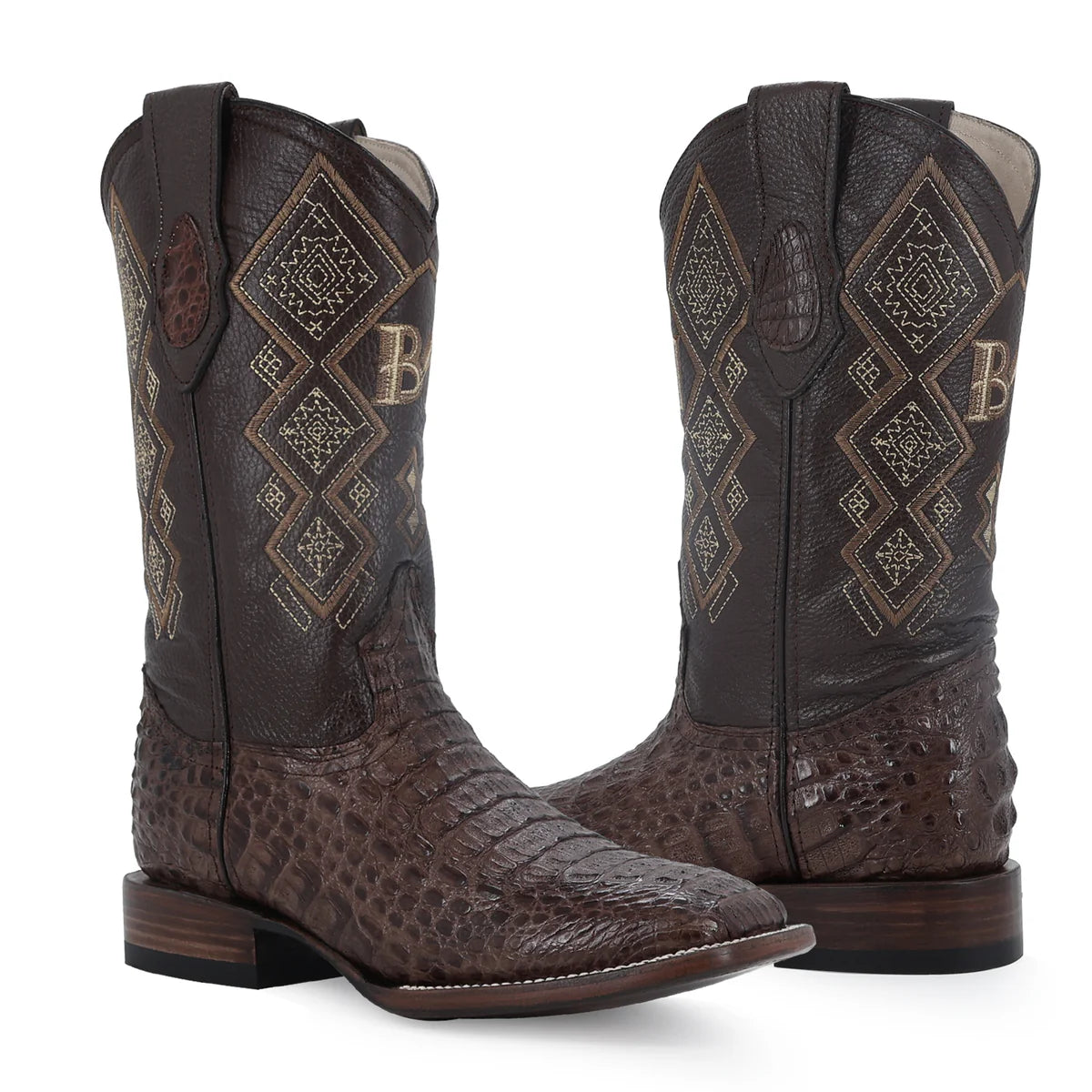 BOTA VAQUERA BULLDOG COCODRILO LOMO CAFE