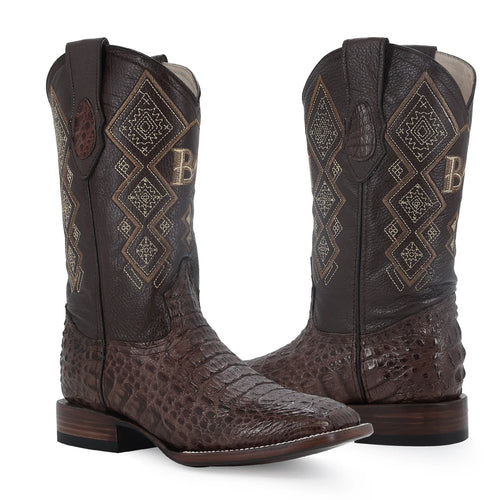 BOTA VAQUERA BULLDOG COCODRILO LOMO CAFE