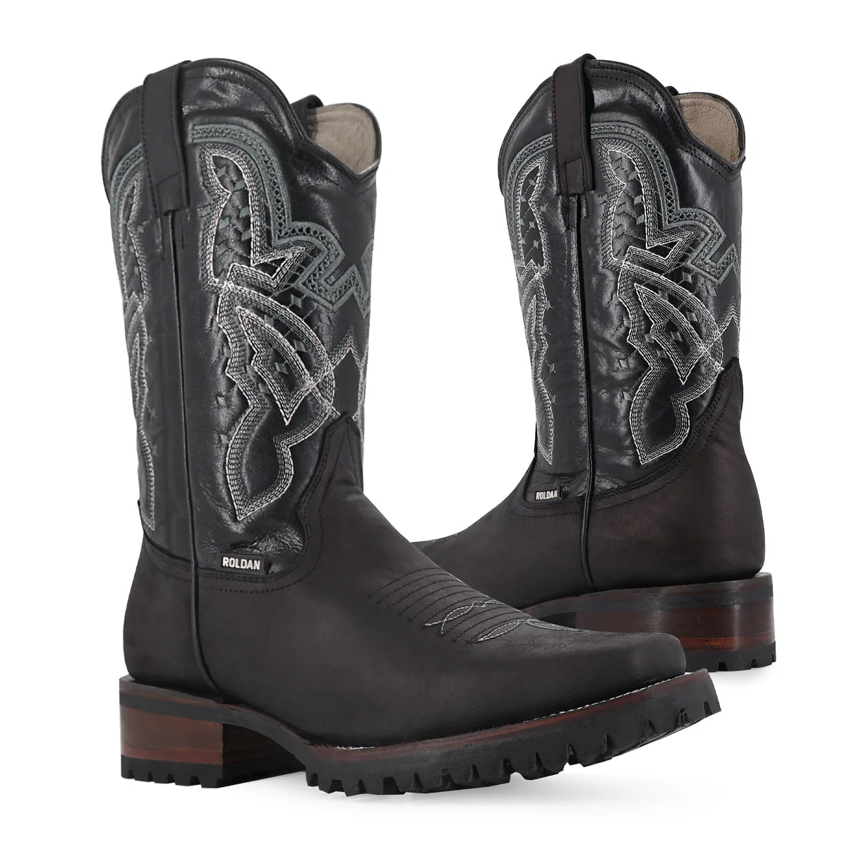 BOTA VAQUERA RODEO CRAZY SUELA TRUCK NEGRO