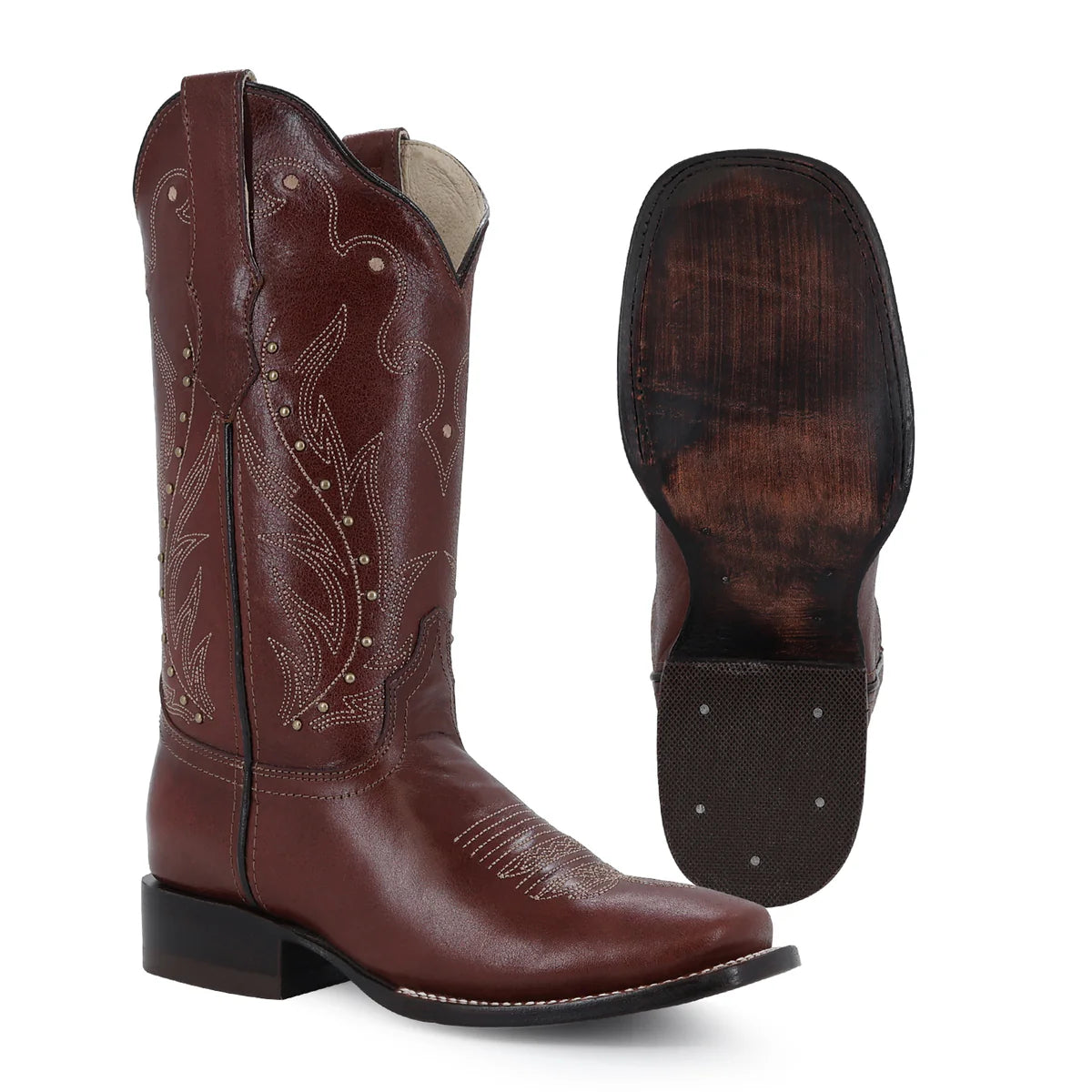 BOTA VAQUERA PARA DAMA DE PIEL MODELO CAYENA