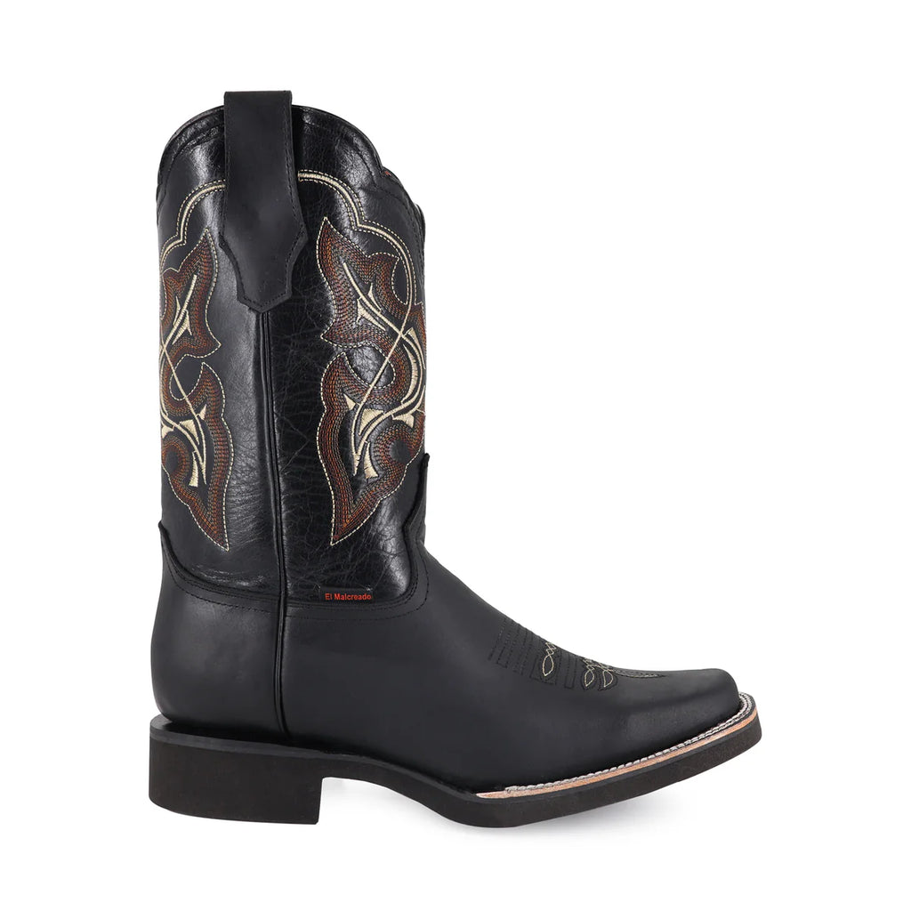 BOTA VAQUERA RODEO CRAZY SUELA POLIURETANO NEGRO