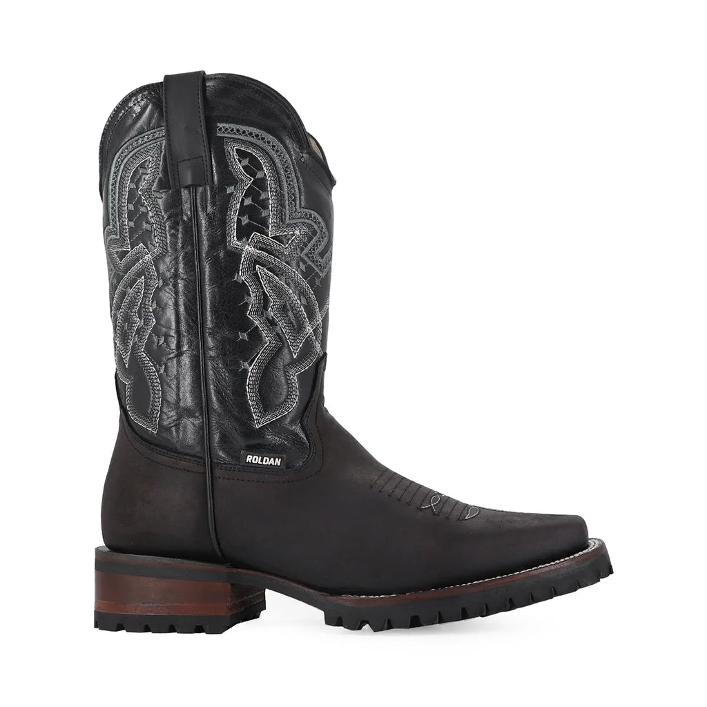 BOTA VAQUERA RODEO CRAZY SUELA TRUCK NEGRO