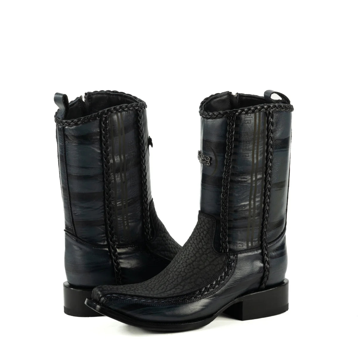 BOTIN JEFE EN PIEL DE CUELLO DE TORO