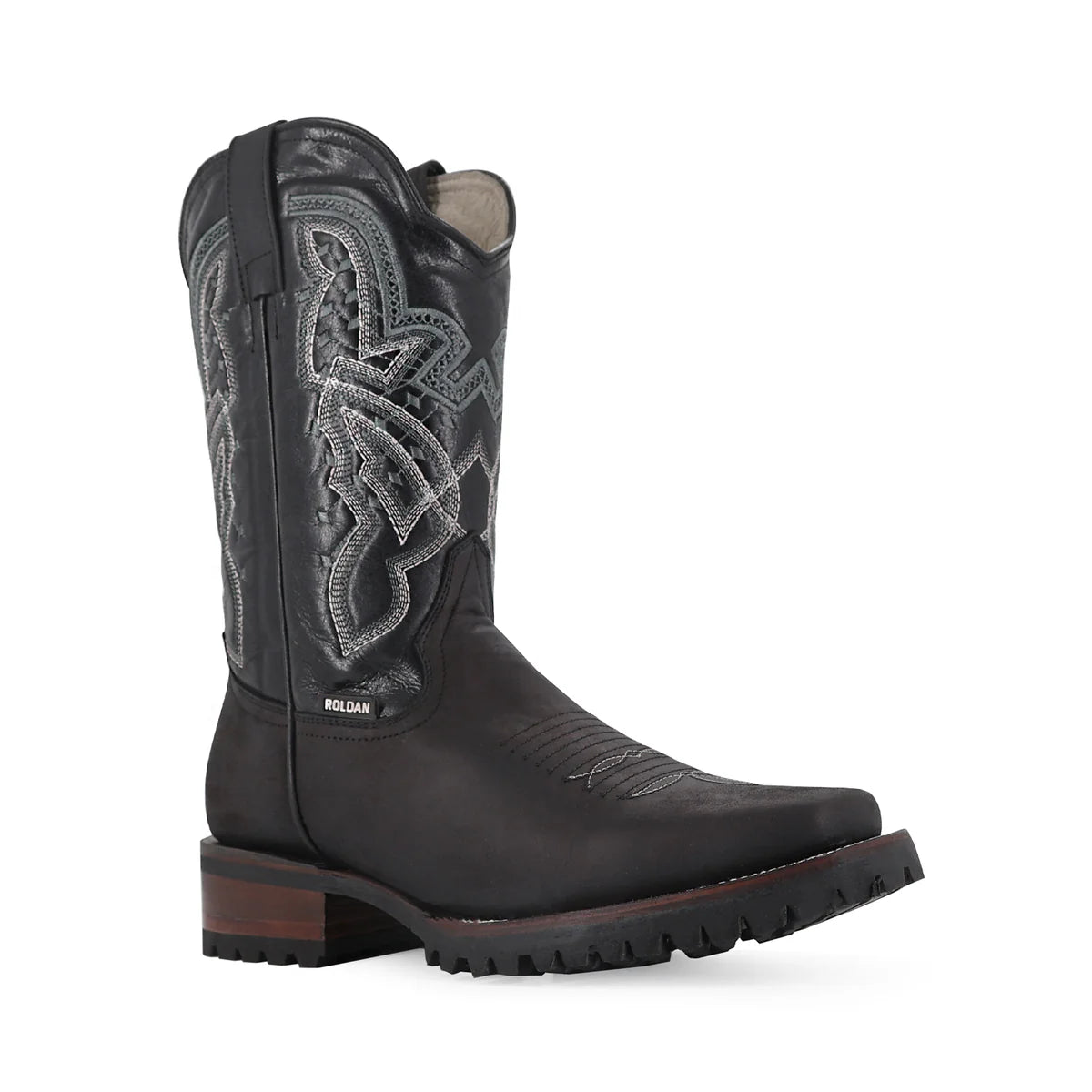 BOTA VAQUERA RODEO CRAZY SUELA TRUCK NEGRO