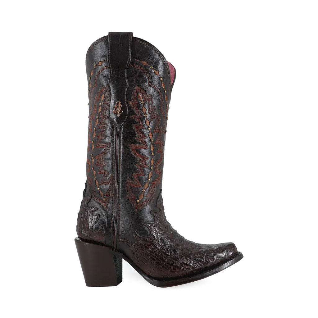 BOTA VAQUERA PARA DAMA DE PIEL DE CAIMAN MODELO BARBIE