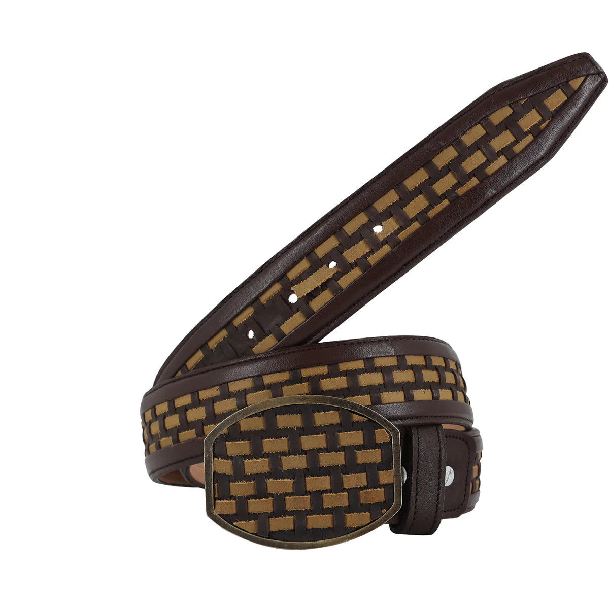 CINTURON HEBILLA CUA PARA HOMBRE EN PIEL DE PETATILLO