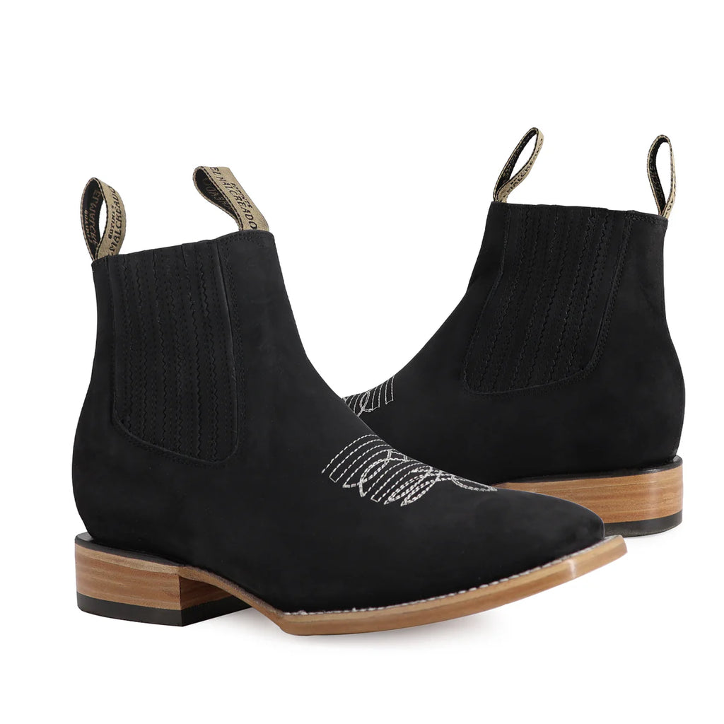 BOTÍN BULLDOG NOBUCK CON RINGLE NEGRO