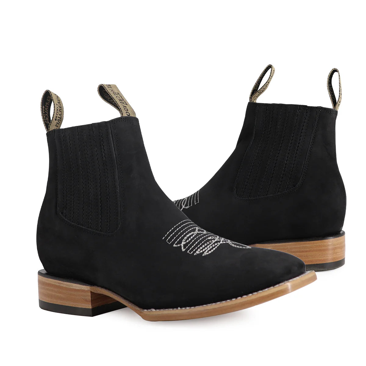 BOTÍN BULLDOG NOBUCK CON RINGLE NEGRO