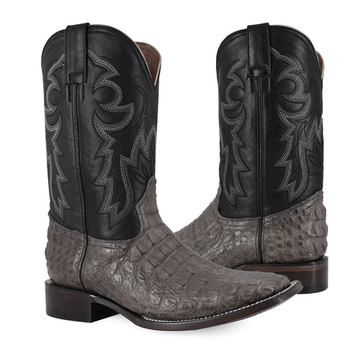 BOTA VAQUERA BULLDOG COCODRILO LOMO GRIS