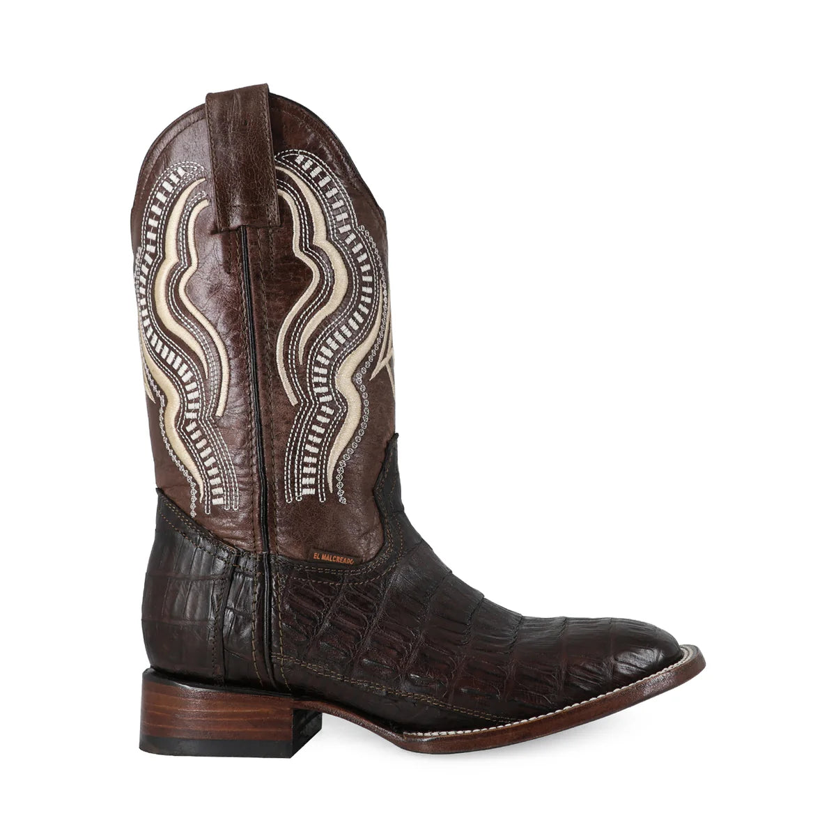 BOTA VAQUERA BULLDOG COCODRILO COLA BELLY CAFE