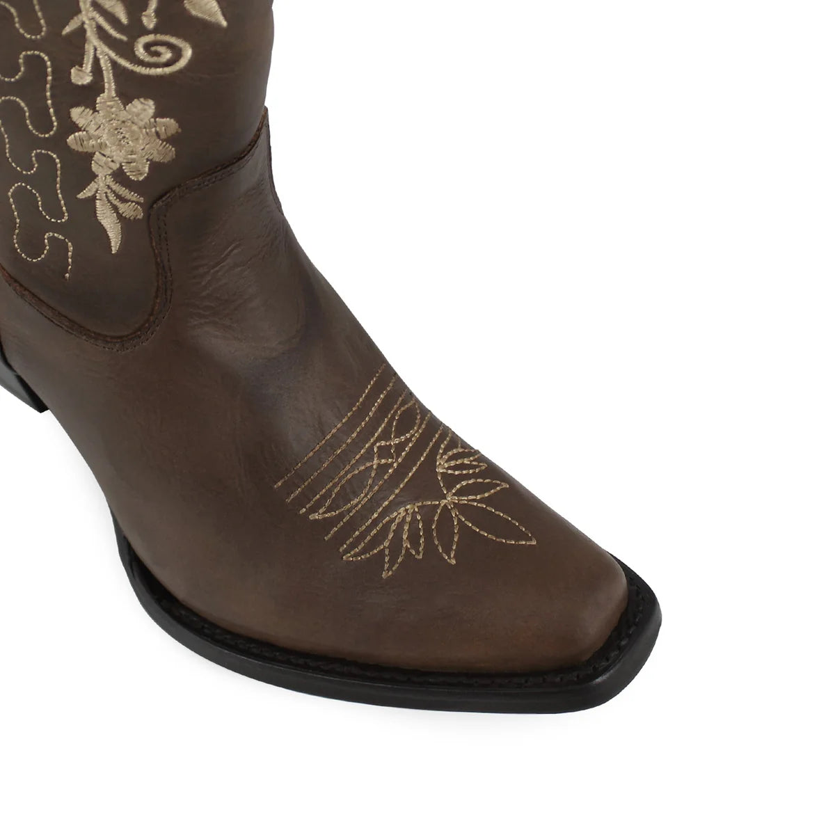 BOTA VAQUERA PARA DAMA DE PIEL MODELO GERBERA