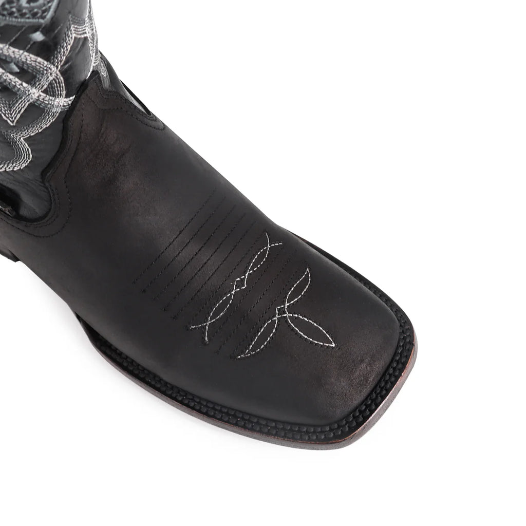 BOTA VAQUERA BULLDOG CRAZY NEGRO