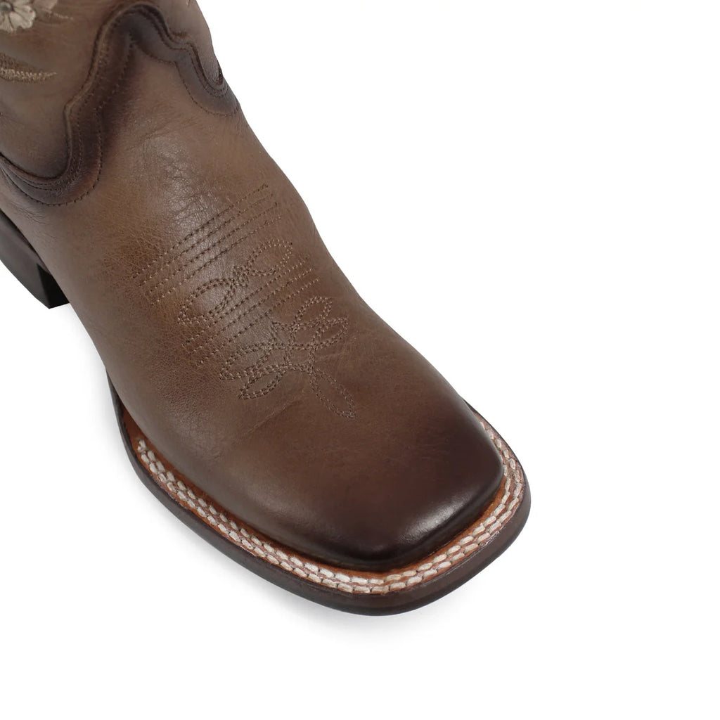 BOTA VAQUERA PARA DAMA DE PIEL MODELO ARMONÍA