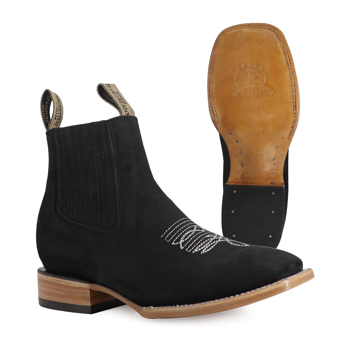 BOTÍN BULLDOG NOBUCK CON RINGLE NEGRO