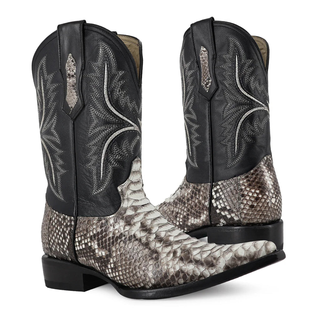 BOTA VAQUERA CHIHUAHUA PITÓN NATURAL