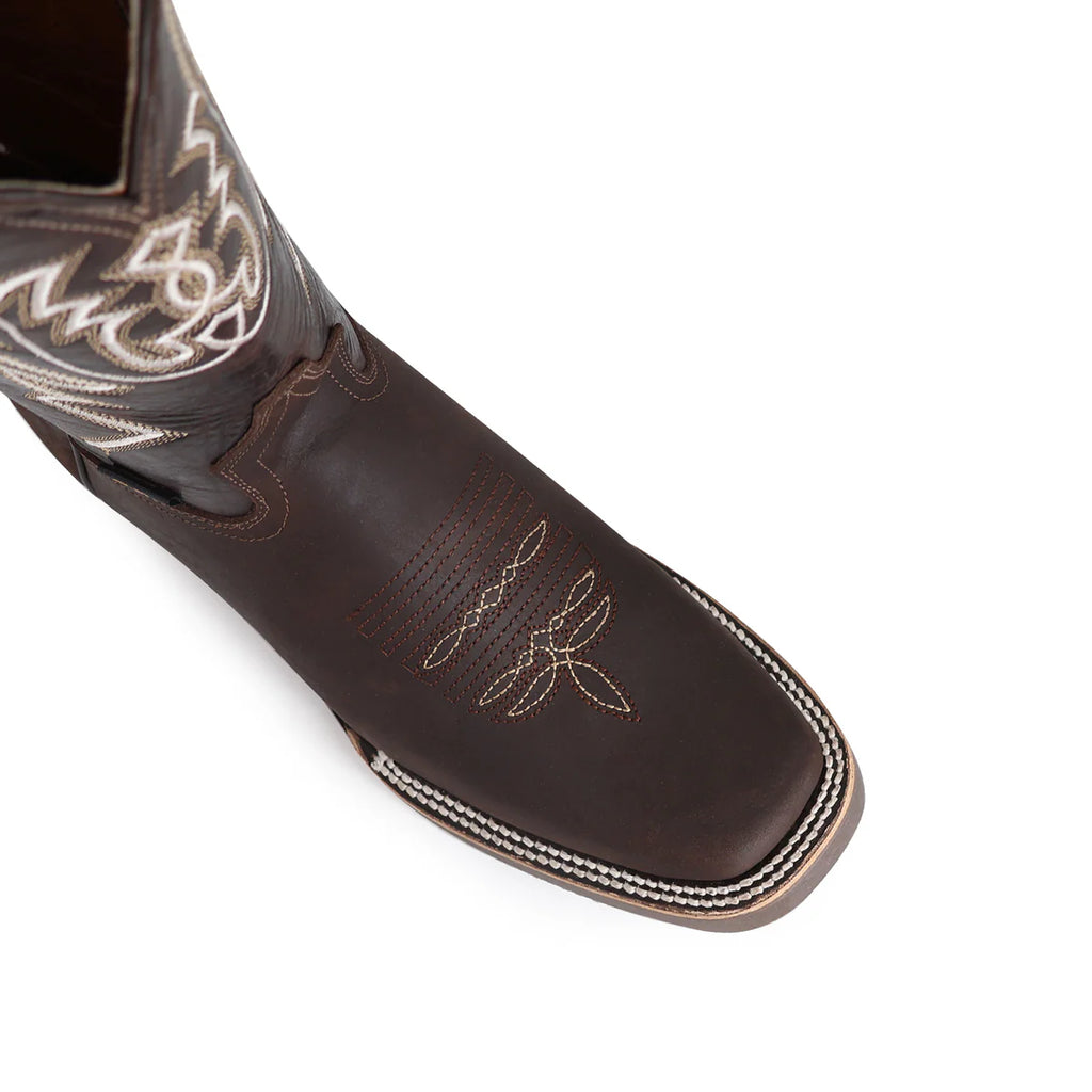 BOTA VAQUERA RODEO CRAZY SUELA POLIURETANO CHOCO