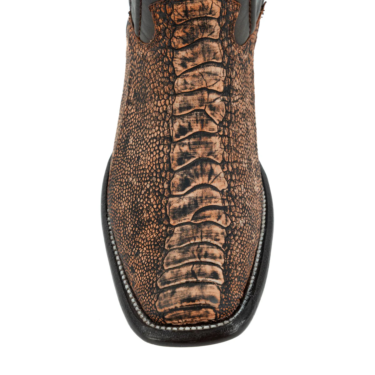 BOTA VAQUERA DUBAI PATA DE AVESTRUZ PETROLEO TUBO CUERDA