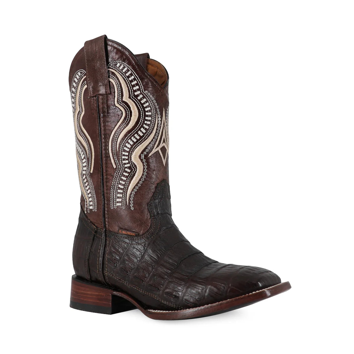 BOTA VAQUERA BULLDOG COCODRILO COLA BELLY CAFE