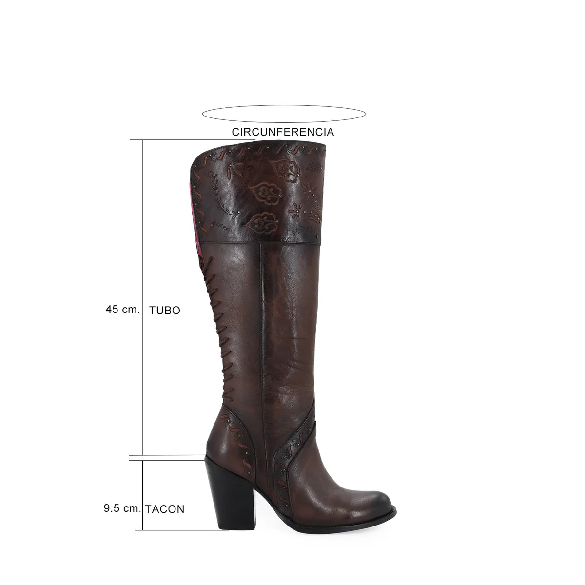 BOTA CASUAL PARA DAMA DE PIEL MODELO PRESUMIDA