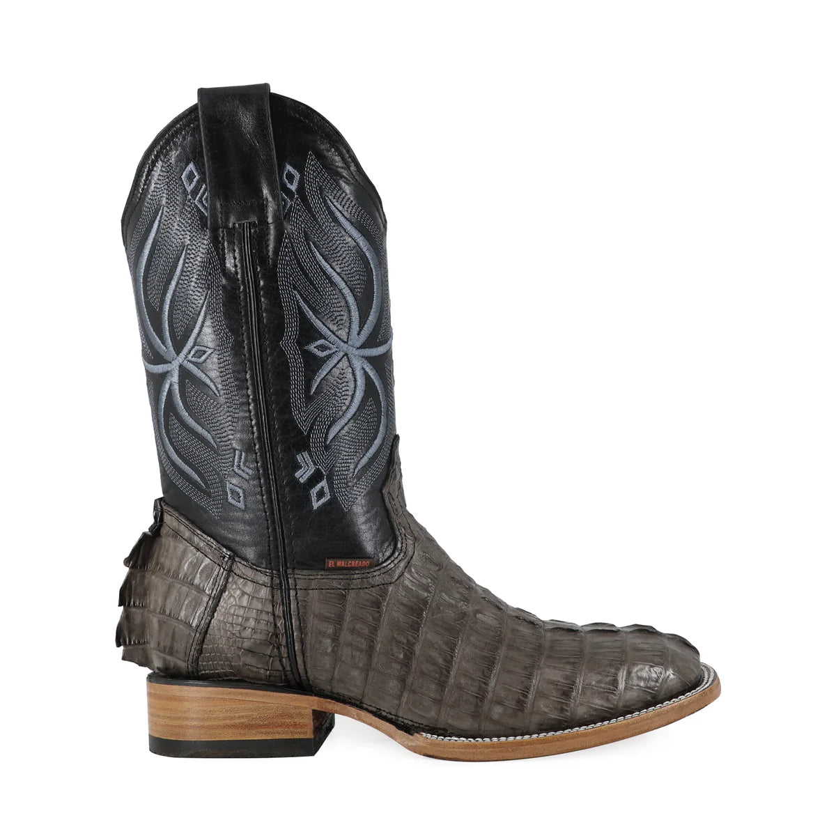 BOTA VAQUERA BULLDOG COCODRILO COLA GRIS