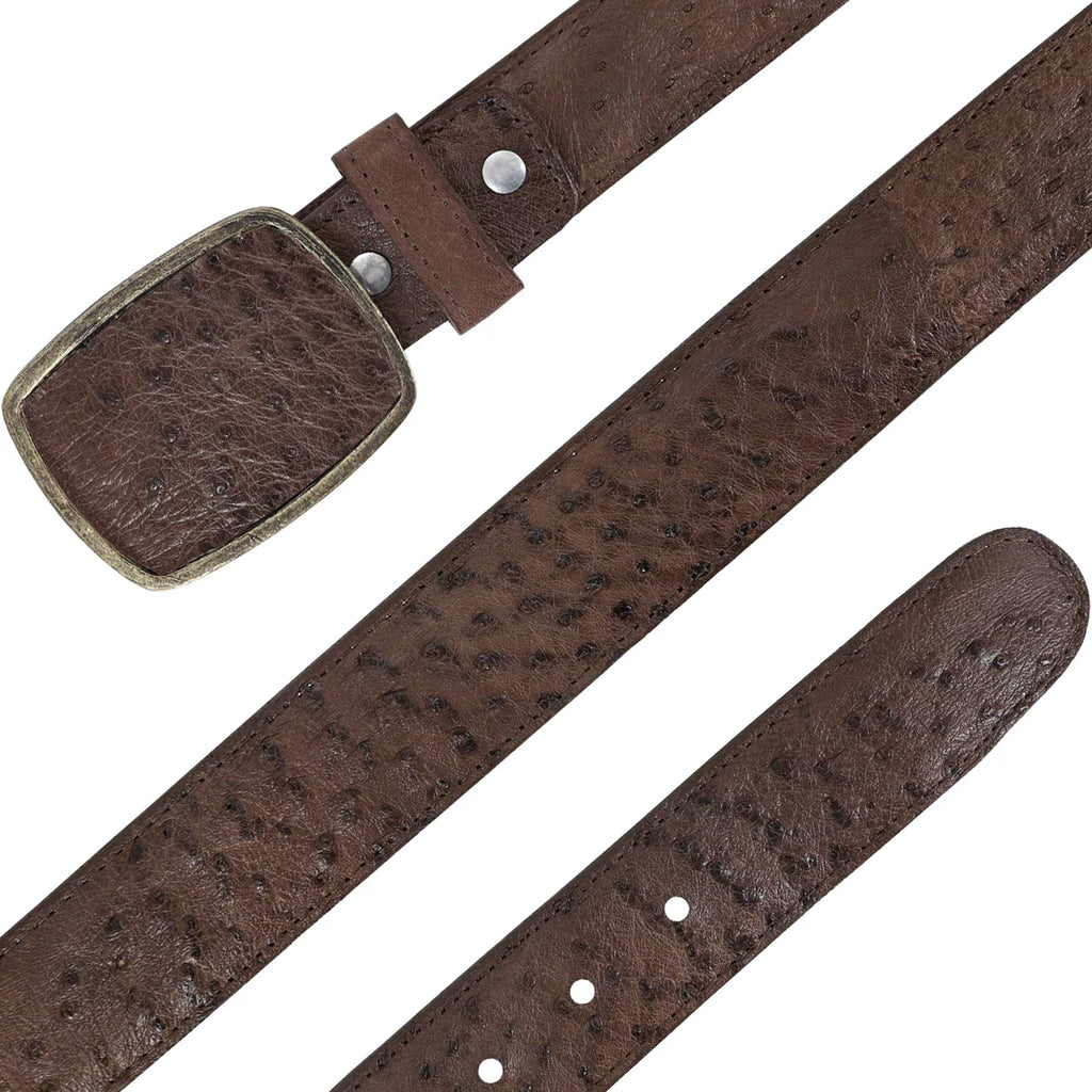 CINTURON HC PARA HOMBRE EN PIEL DE AVESTRUZ
