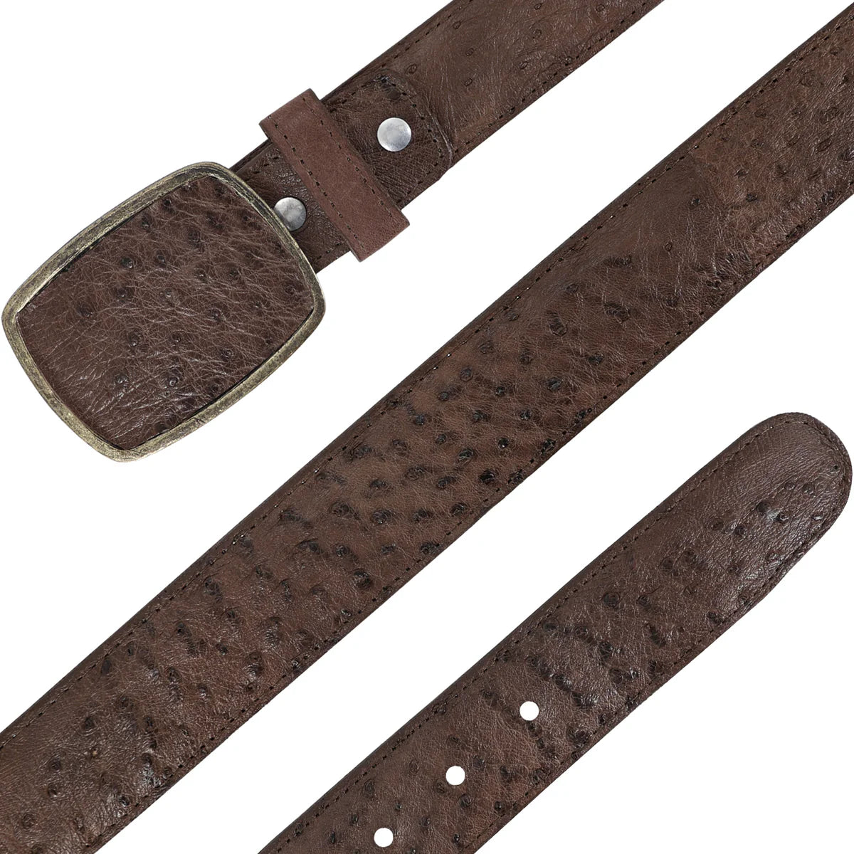 CINTURON HC PARA HOMBRE EN PIEL DE AVESTRUZ