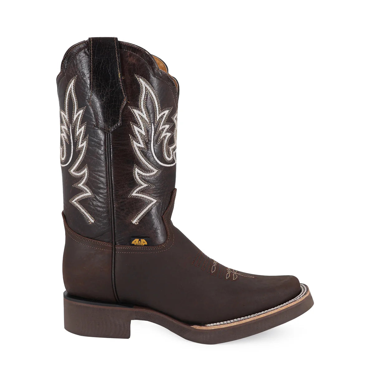 BOTA VAQUERA RODEO CRAZY SUELA POLIURETANO CHOCO
