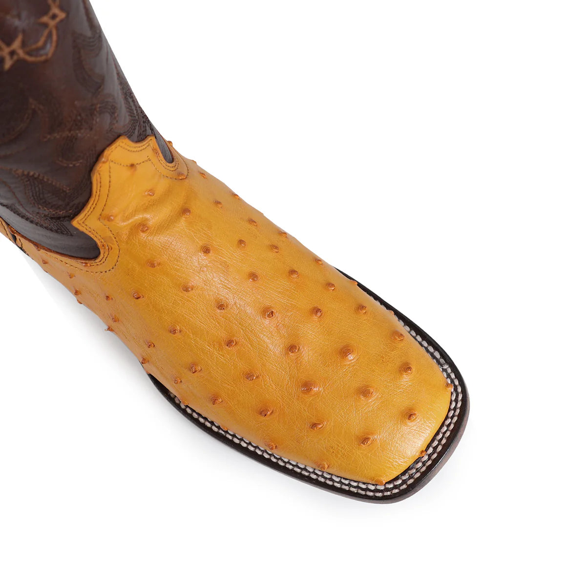 BOTA VAQUERA BULLDOG AVESTRUZ MANTEQUILLA