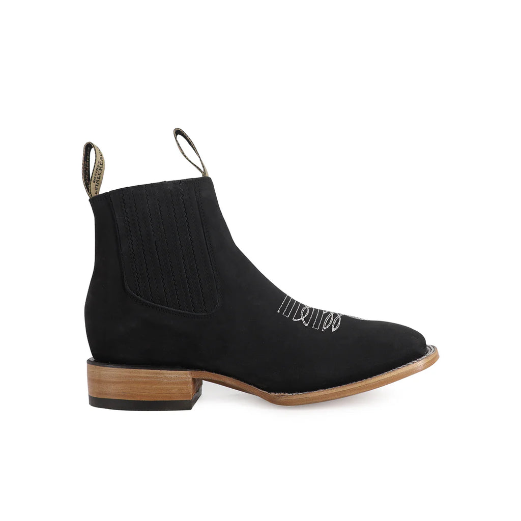 BOTÍN BULLDOG NOBUCK CON RINGLE NEGRO