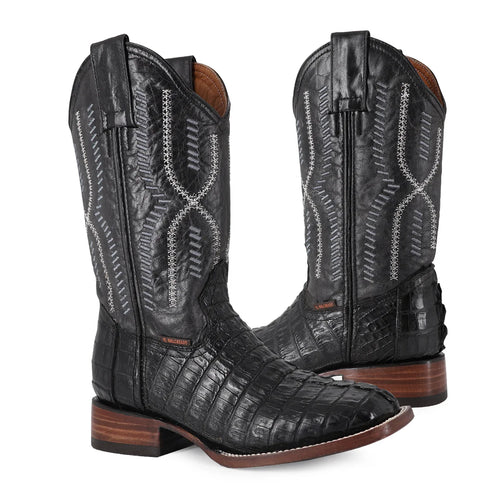 BOTA VAQUERA BULLDOG COCODRILO COLA NEGRO