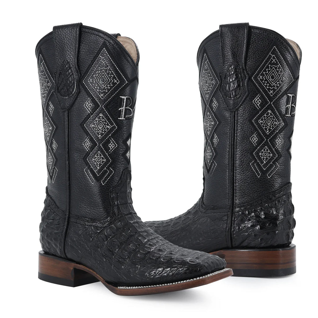 BOTA VAQUERA BULLDOG COCO LOMO COLOR NEGRO